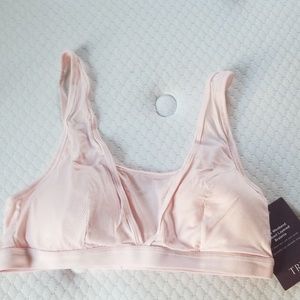 True Weekend Ribbed Layered Bralette